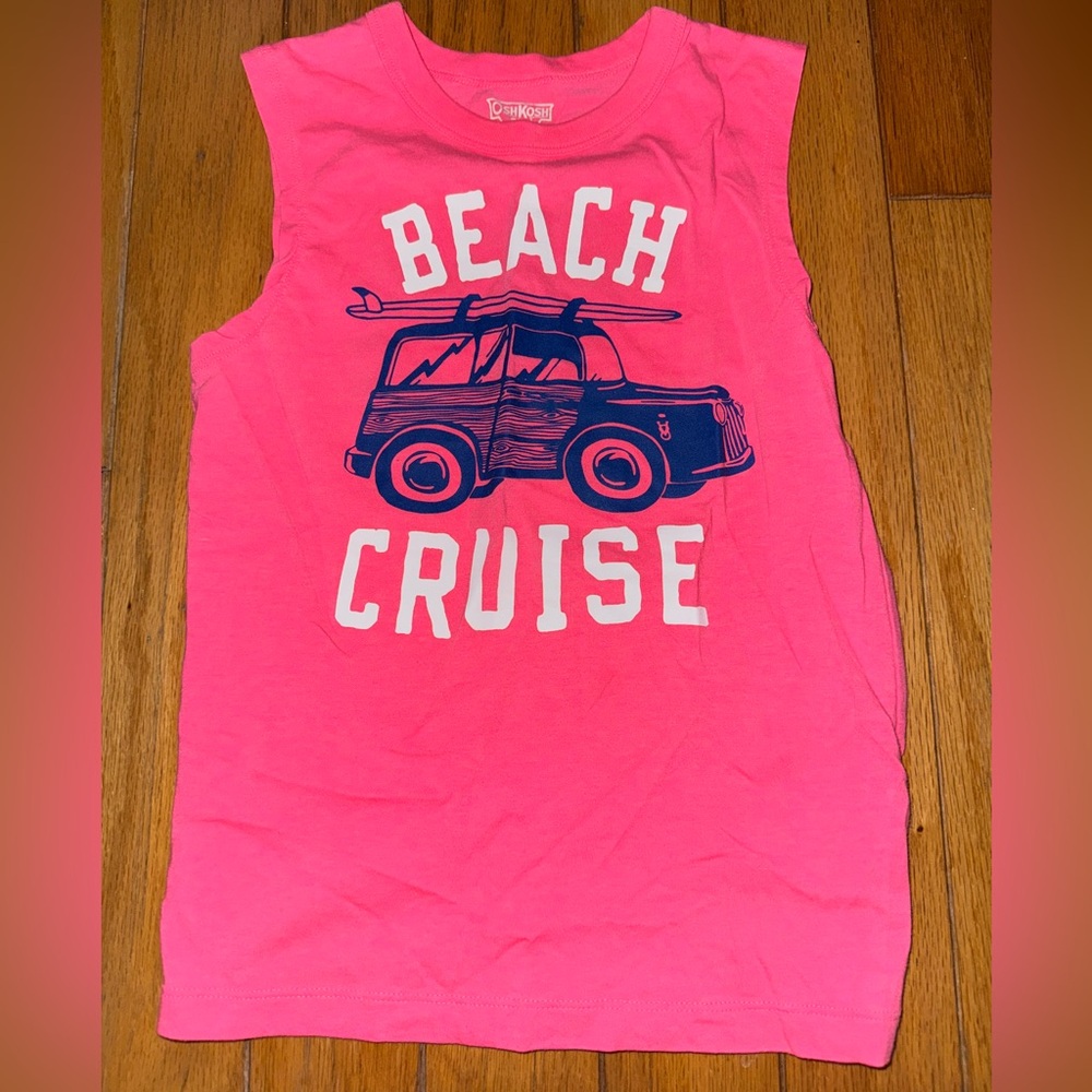 Boys‎ Pink Beach Cruise Tank Top